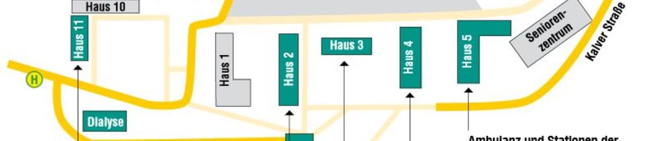 Gebäudeplan Klinikum