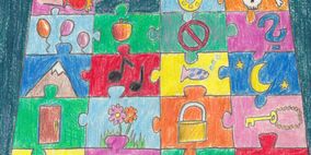 Kinderzeichnung Puzzle