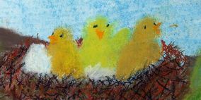 Kinderzeichnung Vogelnest